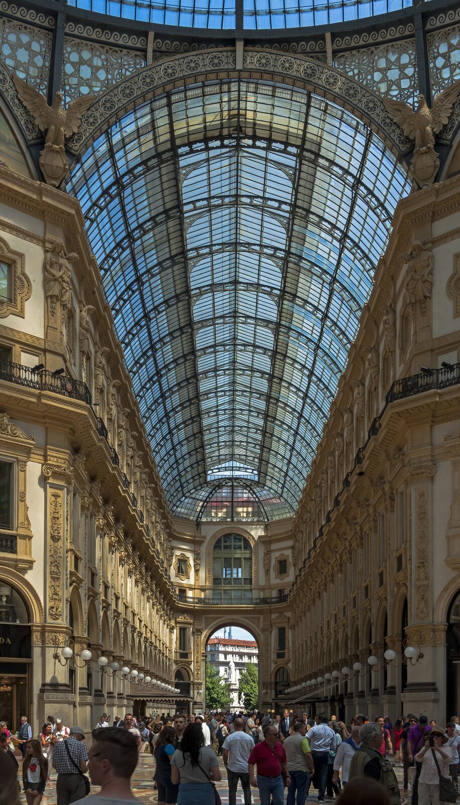 Inside the Galleria Vittorio Emanuele II